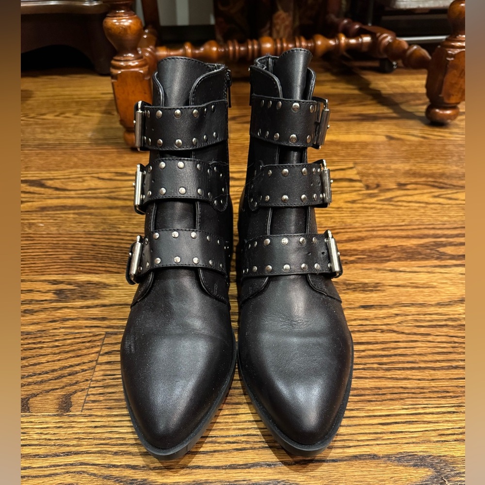 STEVEN NEW YORK Women's Hazan Studded Booties - Size 10